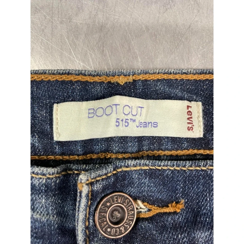 Levis 515‎ Jeans Womens 34X32 Blue Medium Wash Denim Boot Cut